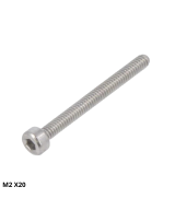 Set de Tornillo con tuerca M2 -M5 20mm (10U)