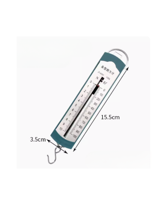 Dinamometro Con dos pesas de 50 gramos