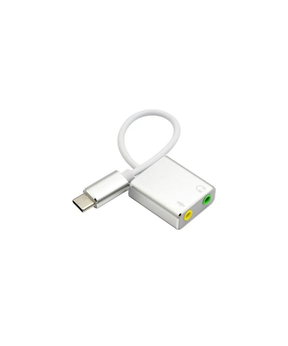 Adaptador USB-C a 3.5mm microfono y audifono
