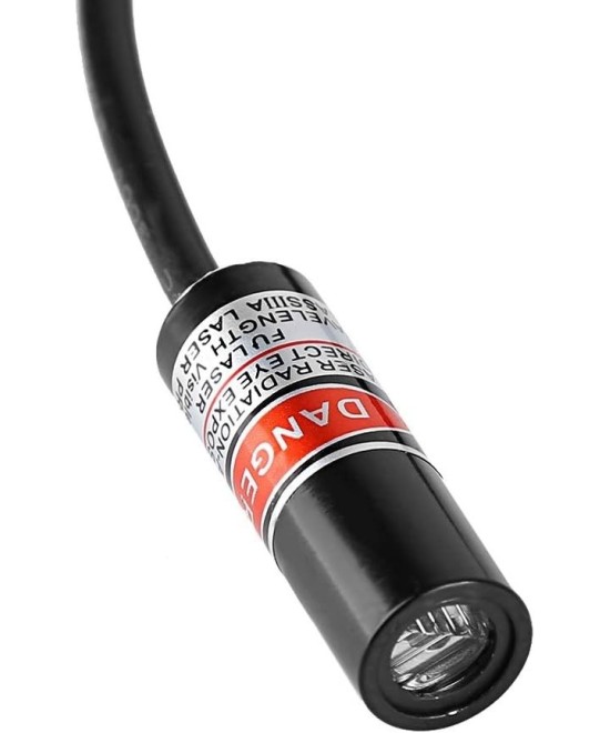 Diodo laser HUNST 25mm rojo 5V para grabadora laser