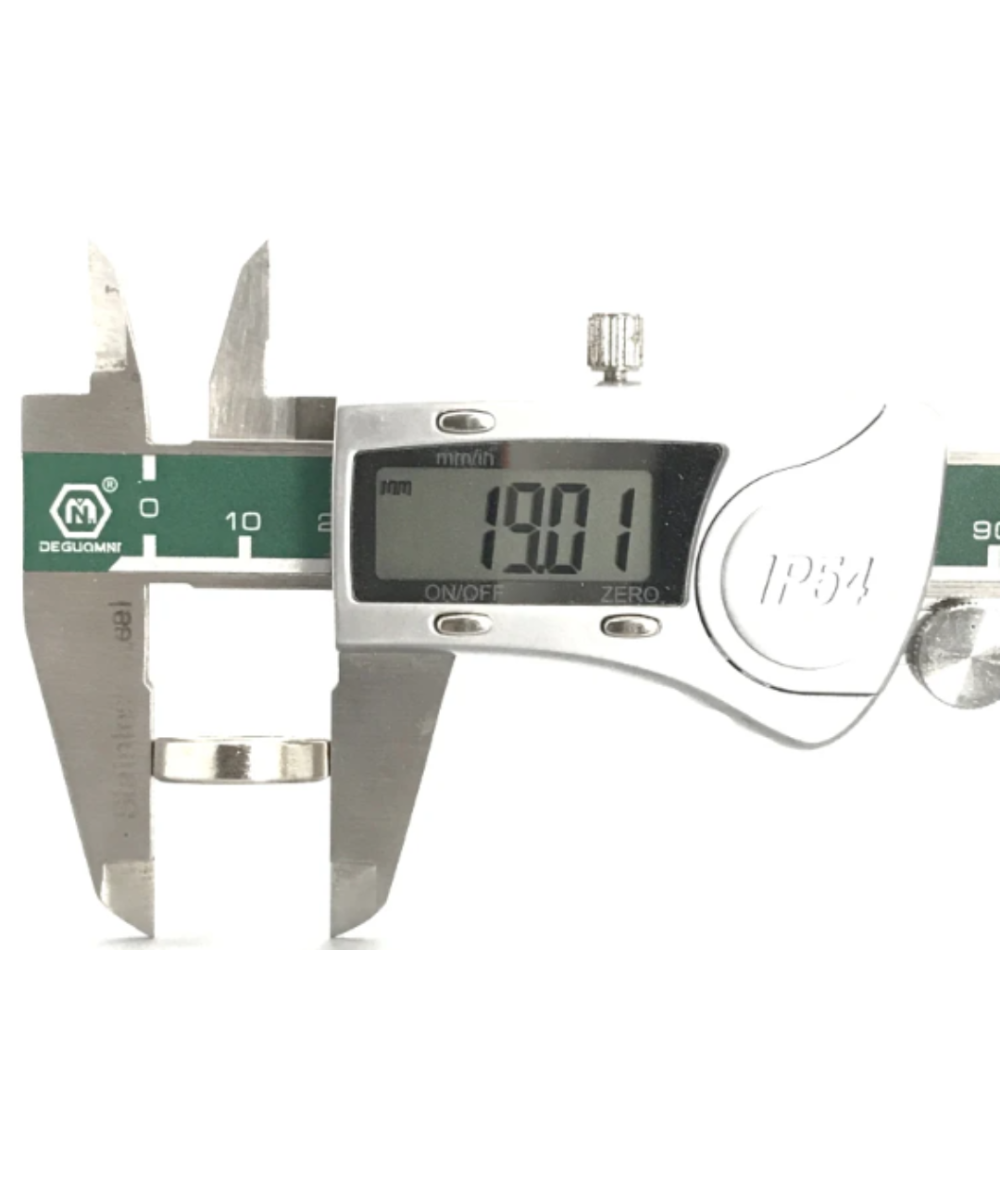 Imán de neodimio tipo anillo 19x5 - 14mm (2U)