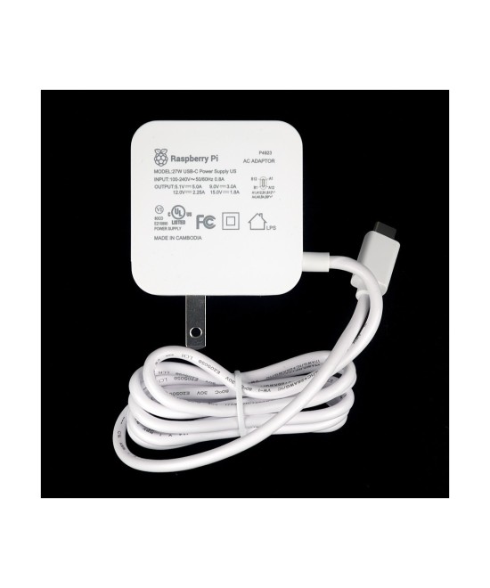 Fuente Para Raspberry PI5 USB-C 5.1V 5A 27W Original