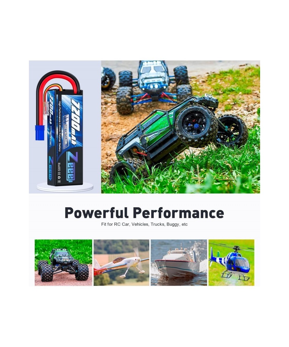 Bateria Tipo Lipo recargable Zeee 7.4V 2S 7200MAH 120C 53.28Wh