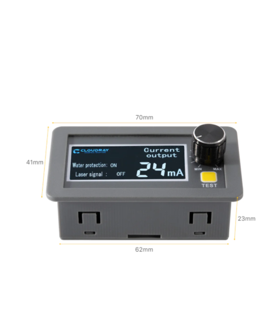 Medidor de corriente con pantalla LCD