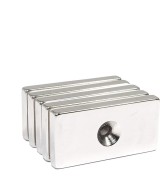 imán de neodimio rectangular con agujero
