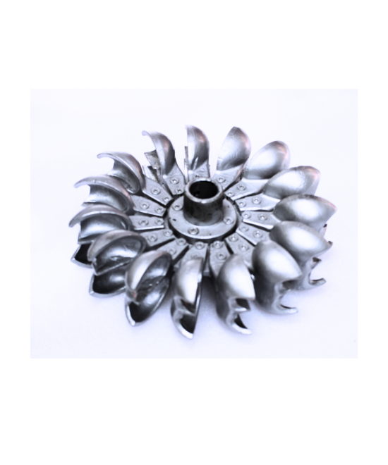 Turbina de agua pelton 8’’ diámetro 15 aspas