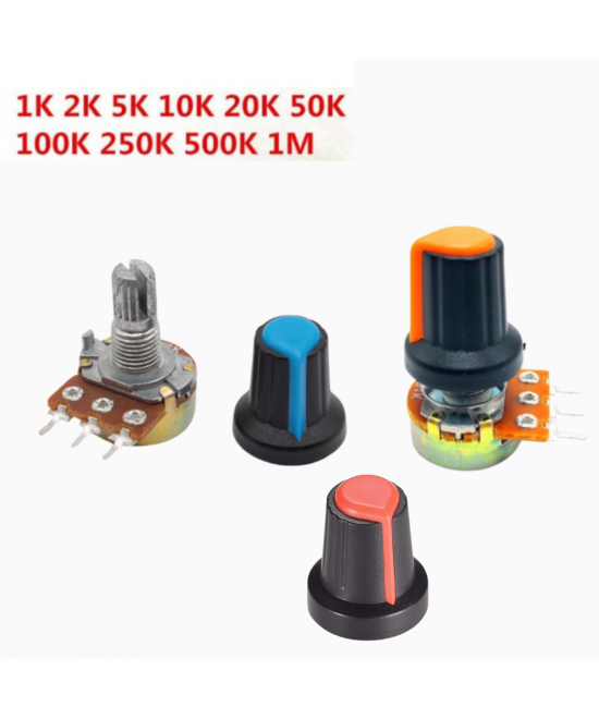 Potenciometro con Perilla (1 Unidad)