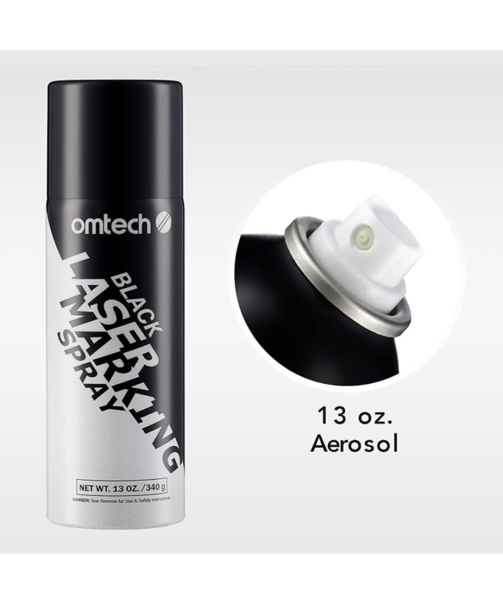 Spray OMTECH para grabadora laser color negro