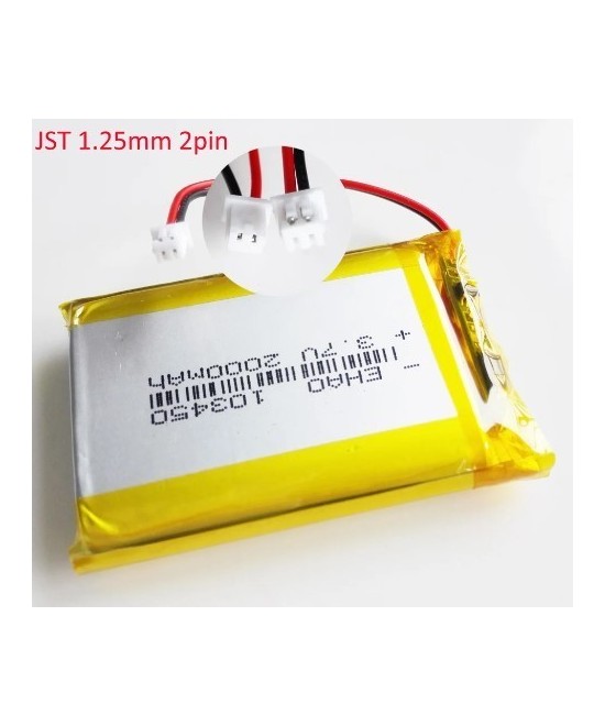 Bateria Tipo LiPo recargable 3.7V 2000mAh