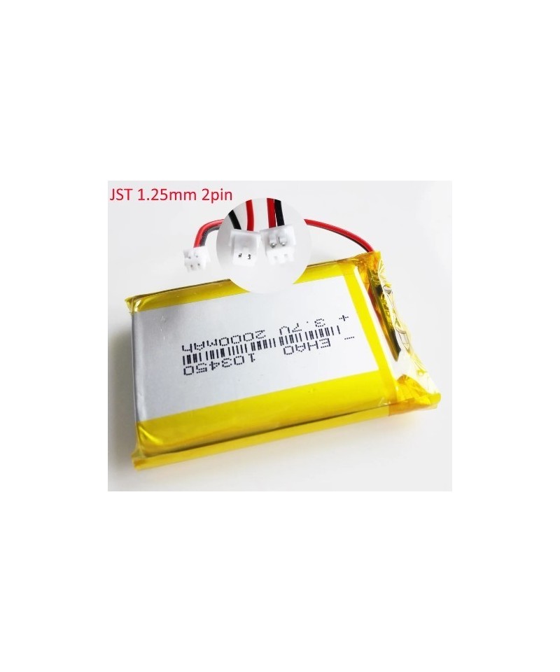 Bateria Tipo LiPo recargable 3.7V 2000mAh