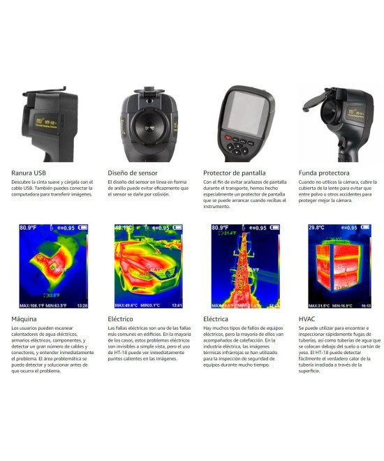 Camara Termografica recargable HTI HT-18+