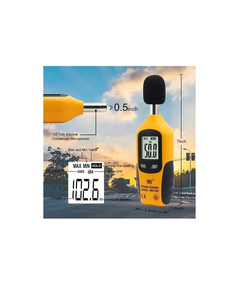 Medidor de intensidad del sonido SONOMETRO HTI HT-80A