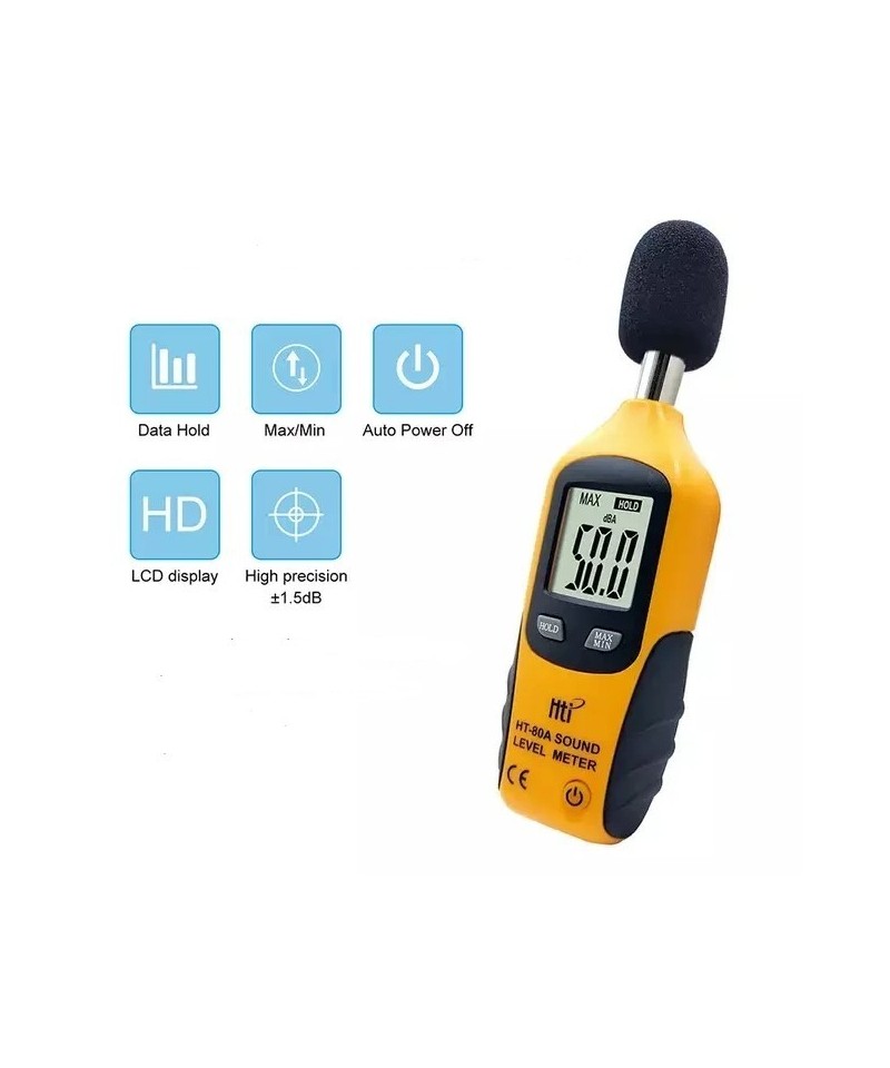 Medidor de intensidad del sonido SONOMETRO HTI HT-80A