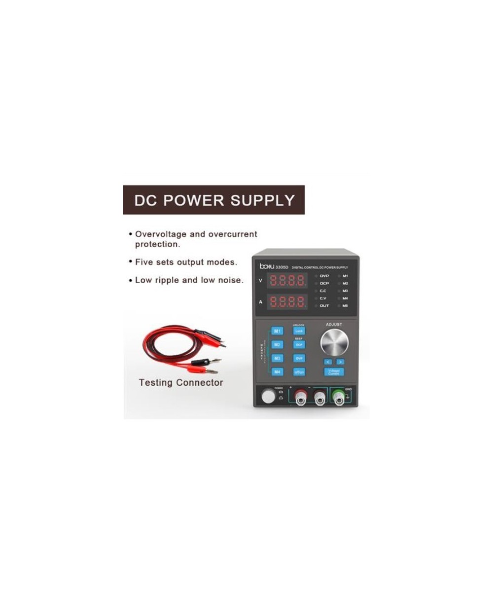 Fuente de alimentación variable 30V 5A BAKU BK-3305D