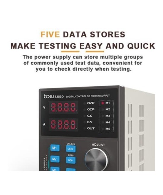 Fuente de alimentación variable 30V 5A BAKU BK-3305D