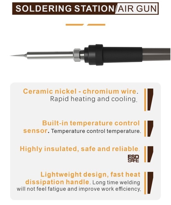 Estacion de Soldadura 2 en 1 BAKU BK-909D