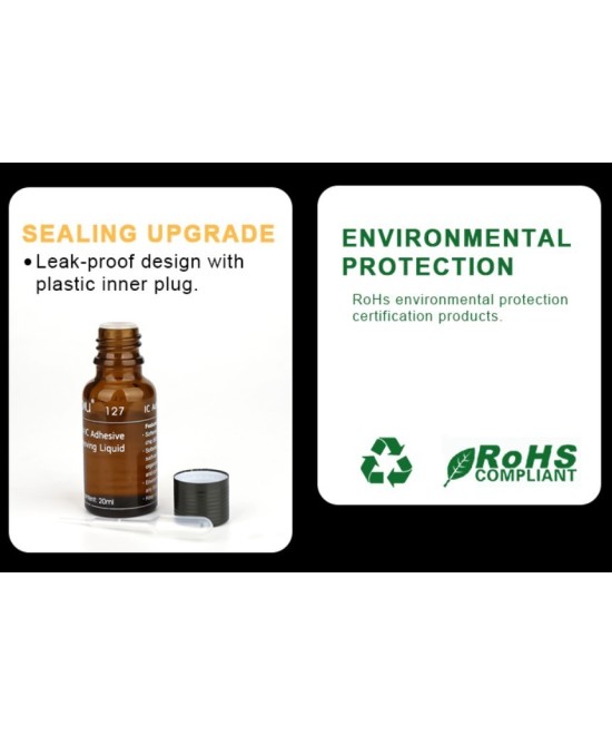 Removedor liquido de pegamento para IC BGA BAKU BA-127 20ML