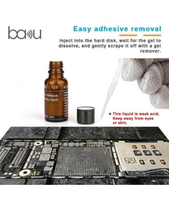 Removedor liquido de pegamento para IC BGA BAKU BA-127 20ML