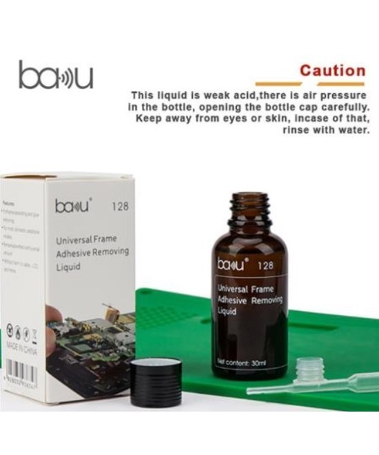 Removedor liquido de pegamento para marcos BAKU BA-128 30ML