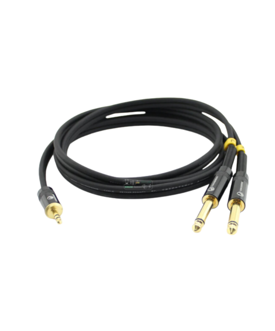 Adaptador de Audio 3.5mm Macho a 1/4 (6.35mm) Doble Macho 1.5M