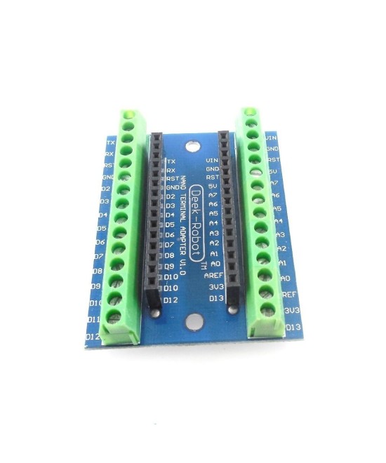 Shield adaptador para arduino nano