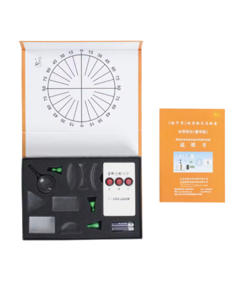 Caja de Experimentos opticos de Fisica para Principiantes