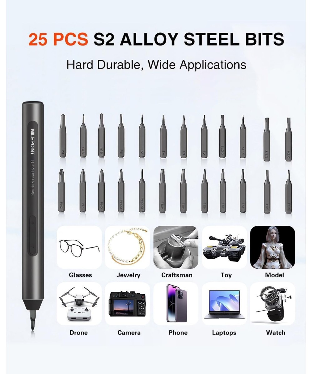 Destornillador Electrico Recargable de Precisión 25 en 1