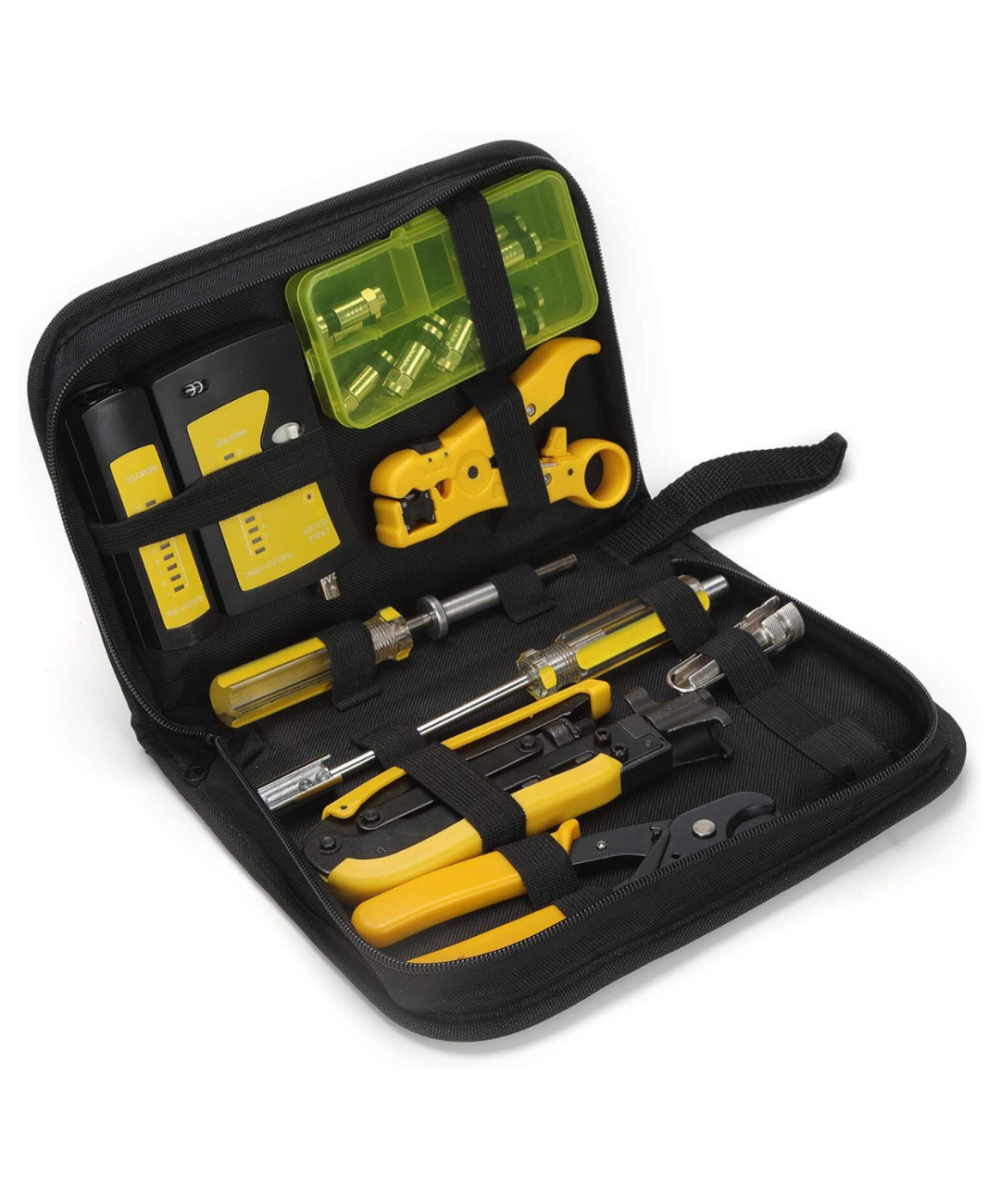 Kit de crimpadora de cables coaxiales