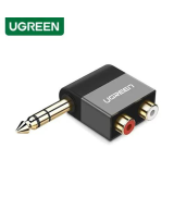 Convertidor de Audio de 6.35mm Estéreo Macho a 2RCA Hembra UGREEN