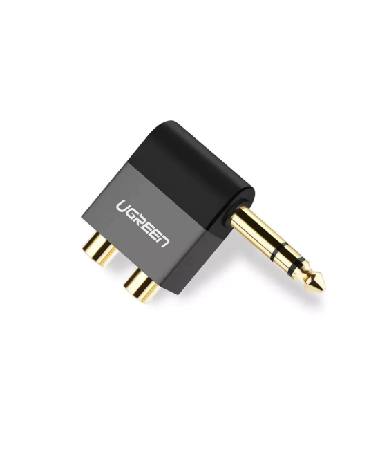 Convertidor de Audio de 6.35mm Estéreo Macho a 2RCA Hembra UGREEN