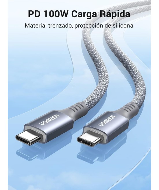 Cable de carga rapida 100W PD USB-C A USB-C UGREEN