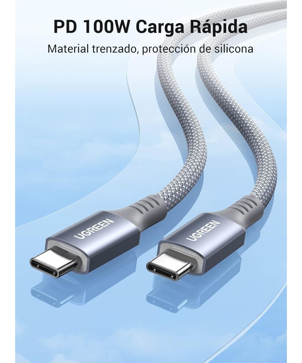 Cable de carga rapida 100W PD USB-C A USB-C UGREEN