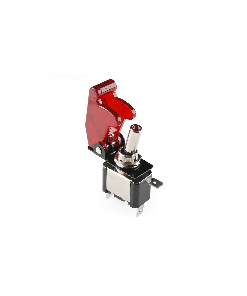 Interruptor de Palanca On - Off con luz rojo 12V 20A (2 posiciones)
