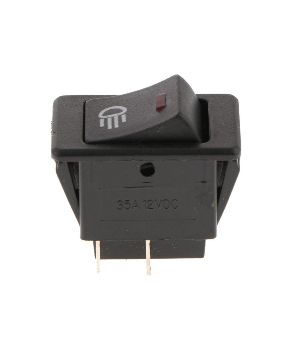 Interruptor para luces con indicador LED rojo 12V 35A  ASW-17D