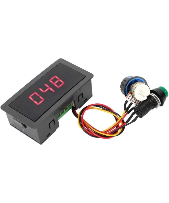 Controlador de velocidad motor PWM con pantalla 6/12/24V