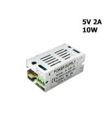 Fuente de energia conmutada 5V 2A - 5A 10W- 25W metalica cuadrada