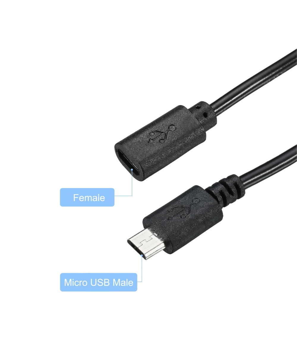 Extension USB-C / Micro USB con interruptor para fuente de Raspberry
