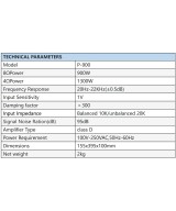 Amplificador de audio 900W P-900DSP