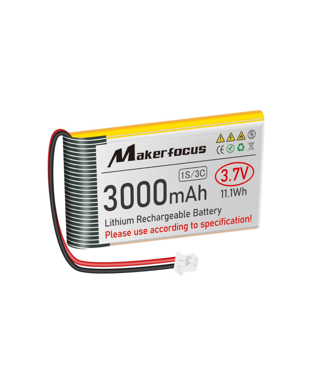 Bateria tipo LiPo recargable 3.7V 1000 - 3000mah conector JST 1.25mm