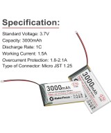 Bateria tipo LiPo recargable 3.7V 1000 - 3000mah conector JST 1.25mm