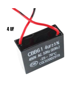 Capacitor de arranque de motor de ventilador CBB61 450V 0.8UF - 25UF