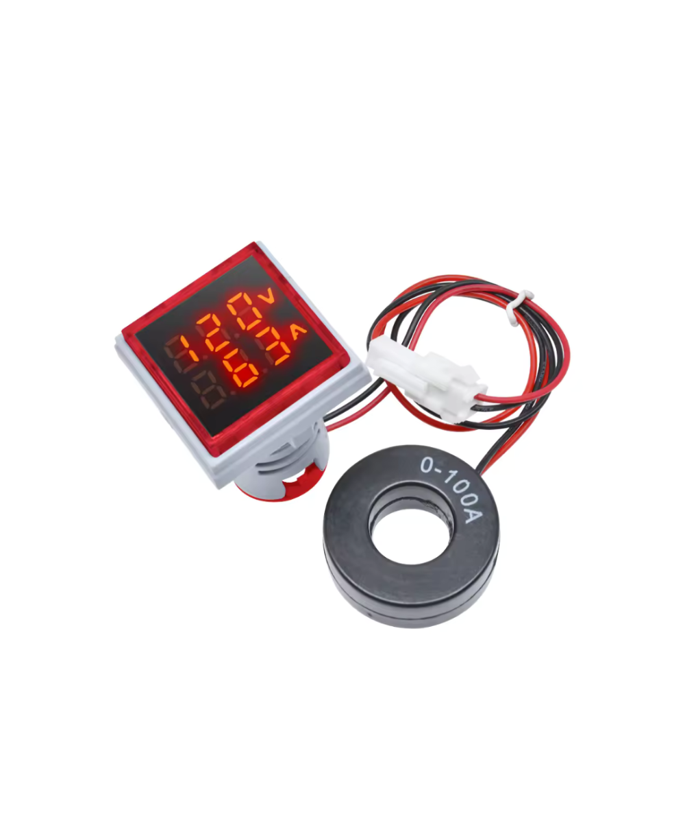 Mini indicador de voltaje y amperaje AC50-500V 0-100A
