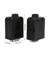 Conector DB9 macho con tornillos