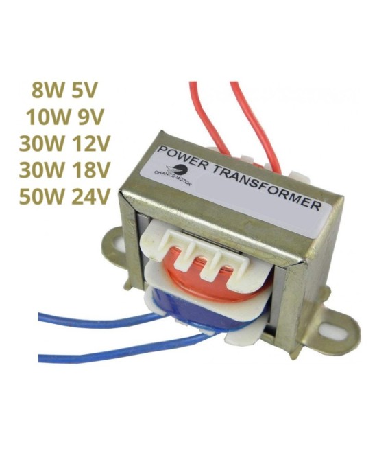 Transformador de potencia 220V 50Hz 8-50W 5-24V