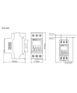 Timer temporizador 220V 10A DELIXI KG816B
