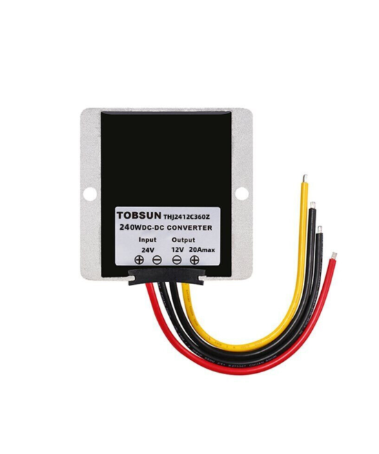 Regulador de Voltaje descendente 24 a 12V DC 20A 240W con disipacion