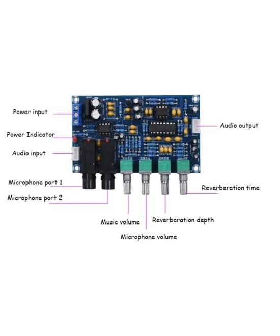 Modulo Preamplificador para microfono XH-M173 PT2399