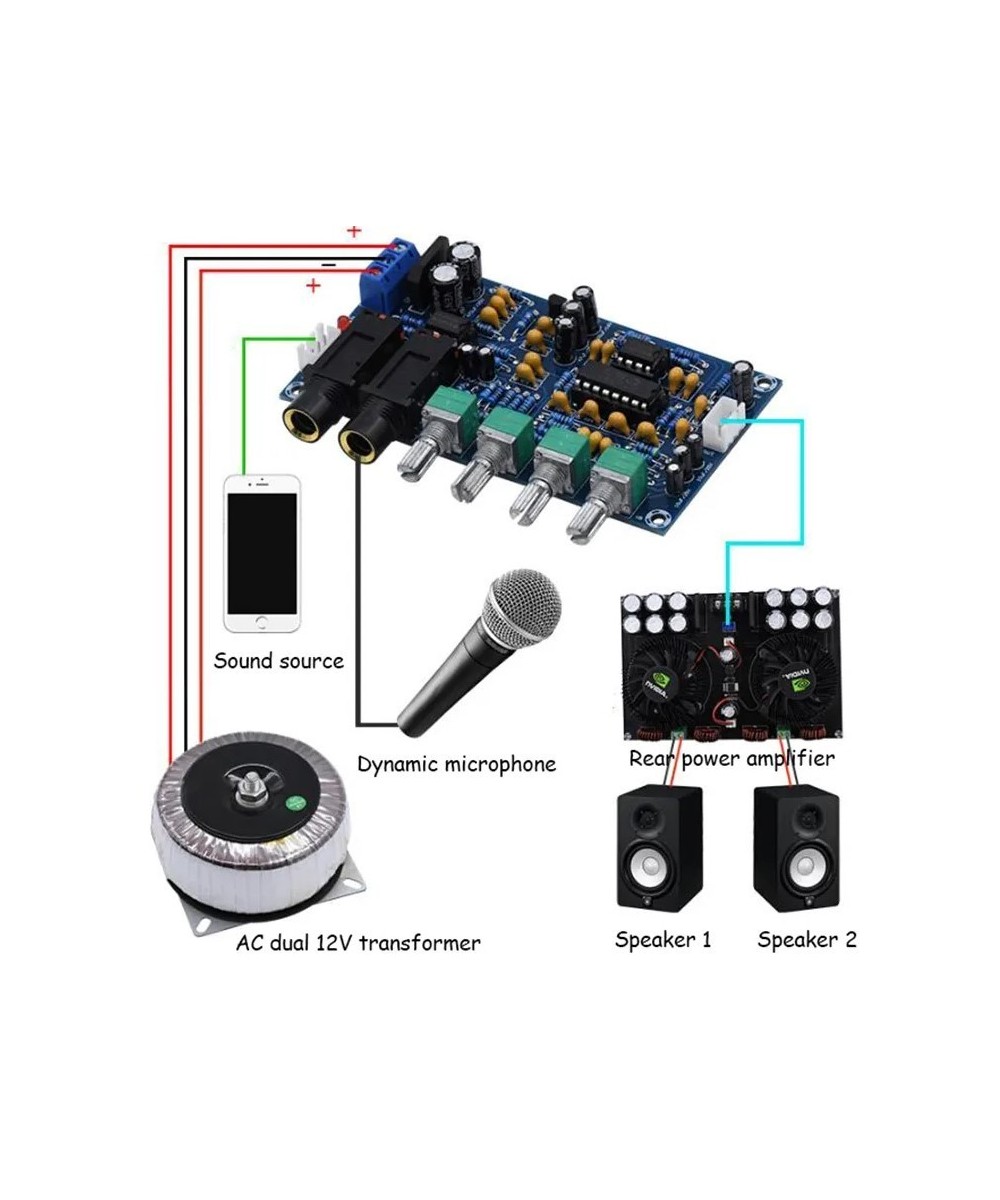 Modulo Preamplificador para microfono XH-M173 PT2399