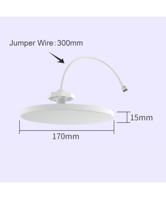 Antena interior para cielo Omnidireccional 698 / 3700Mhz N conector hembra