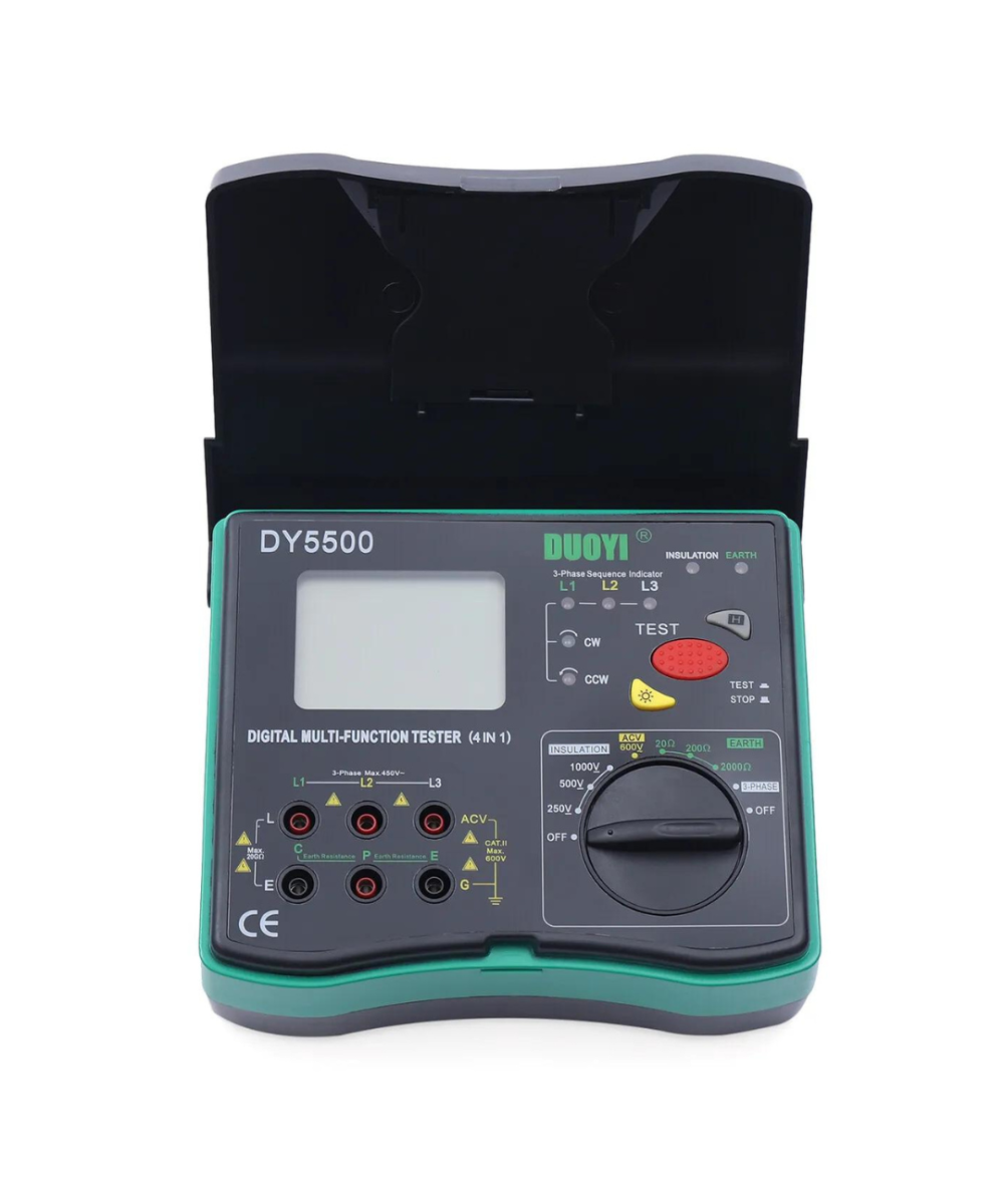 Probador de resistencia a tierra 4 en 1 DY5500 DUOYI